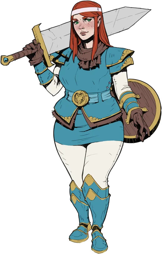 Violet, dwarven fighter